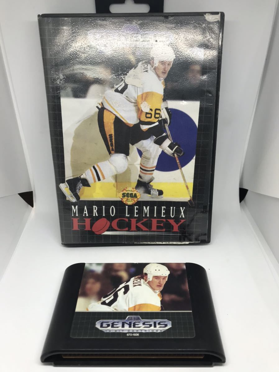 【MARIO LEMIEUX NHL HOCKEY】 北米版セガ ジェネシス用ソフト_画像1