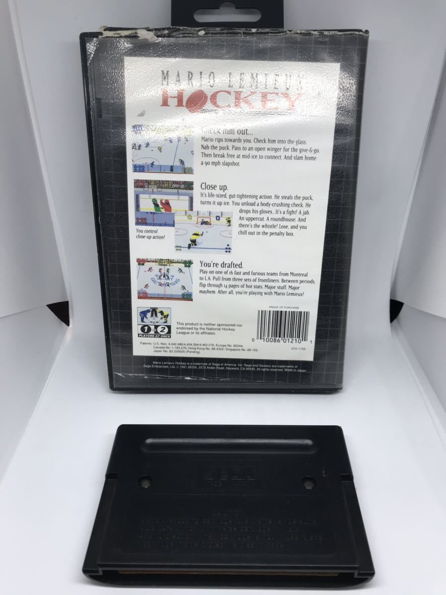 【MARIO LEMIEUX NHL HOCKEY】 北米版セガ ジェネシス用ソフト