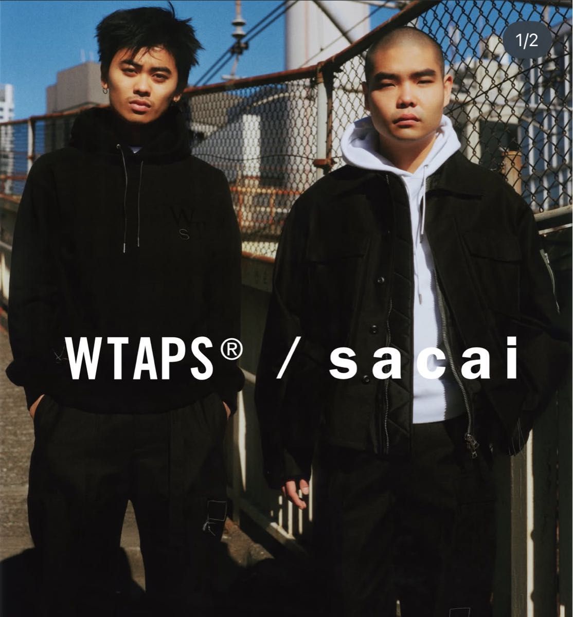 25ss sacai WTAPS Flock Print Hoodie ホワイト 4 サカイ ダブル 25ss sacai WTAPS Flock Print Hoodie ホワイト 4 サカイ ダブル