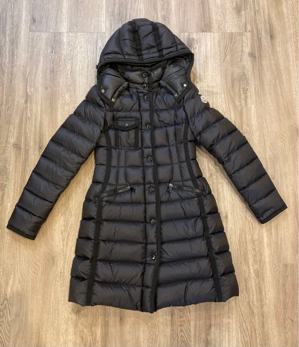 モンクレール MONCLER ダウンコート HERMINE エルミンヌ 黒 ブラック ダウンジャケット 0