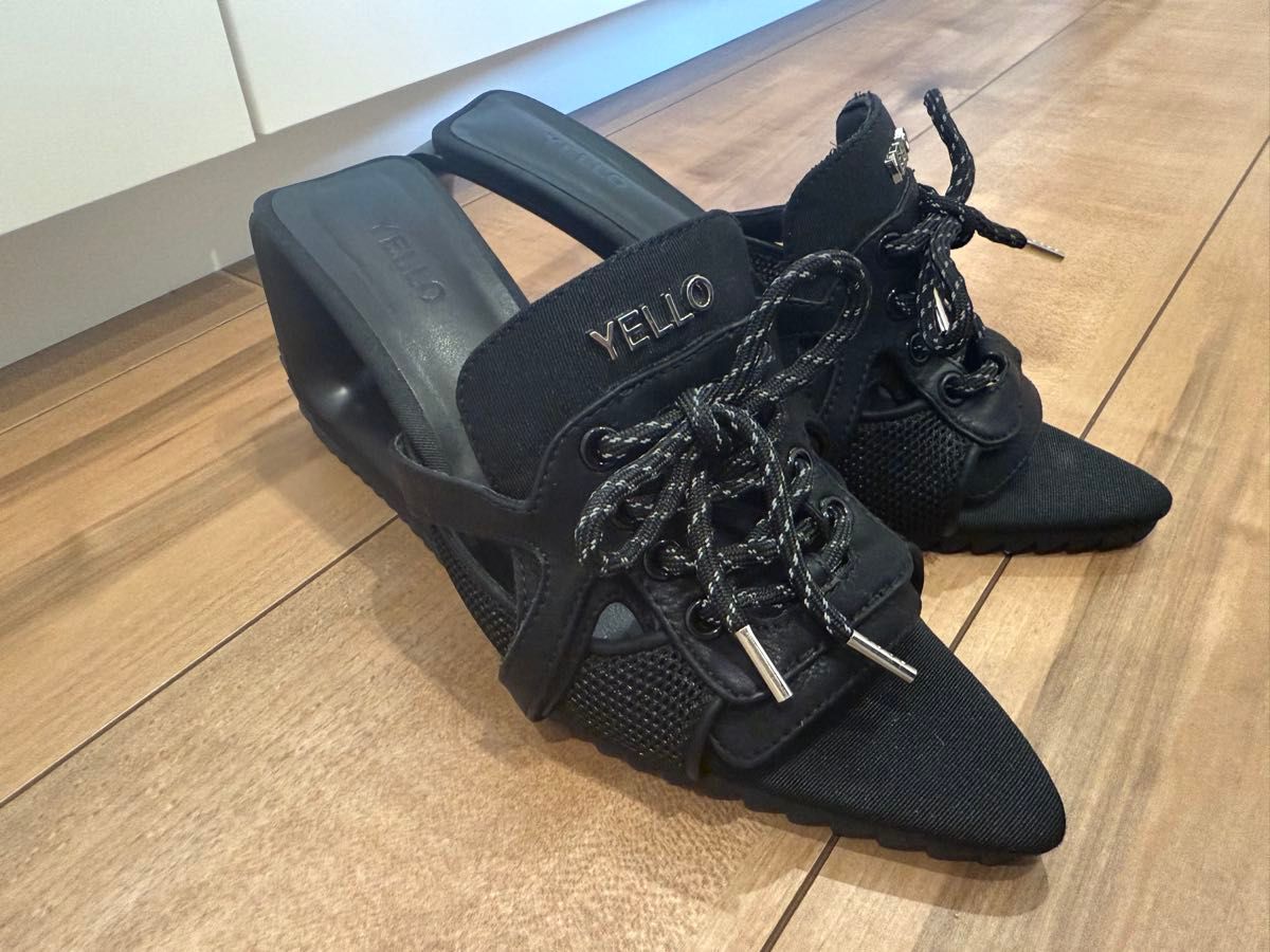YELLO 美品 スニーカーミュール パンプスヒール TANK DEFORMED YELLO 美品 スニーカーミュール パンプスヒール TANK DEFORMED