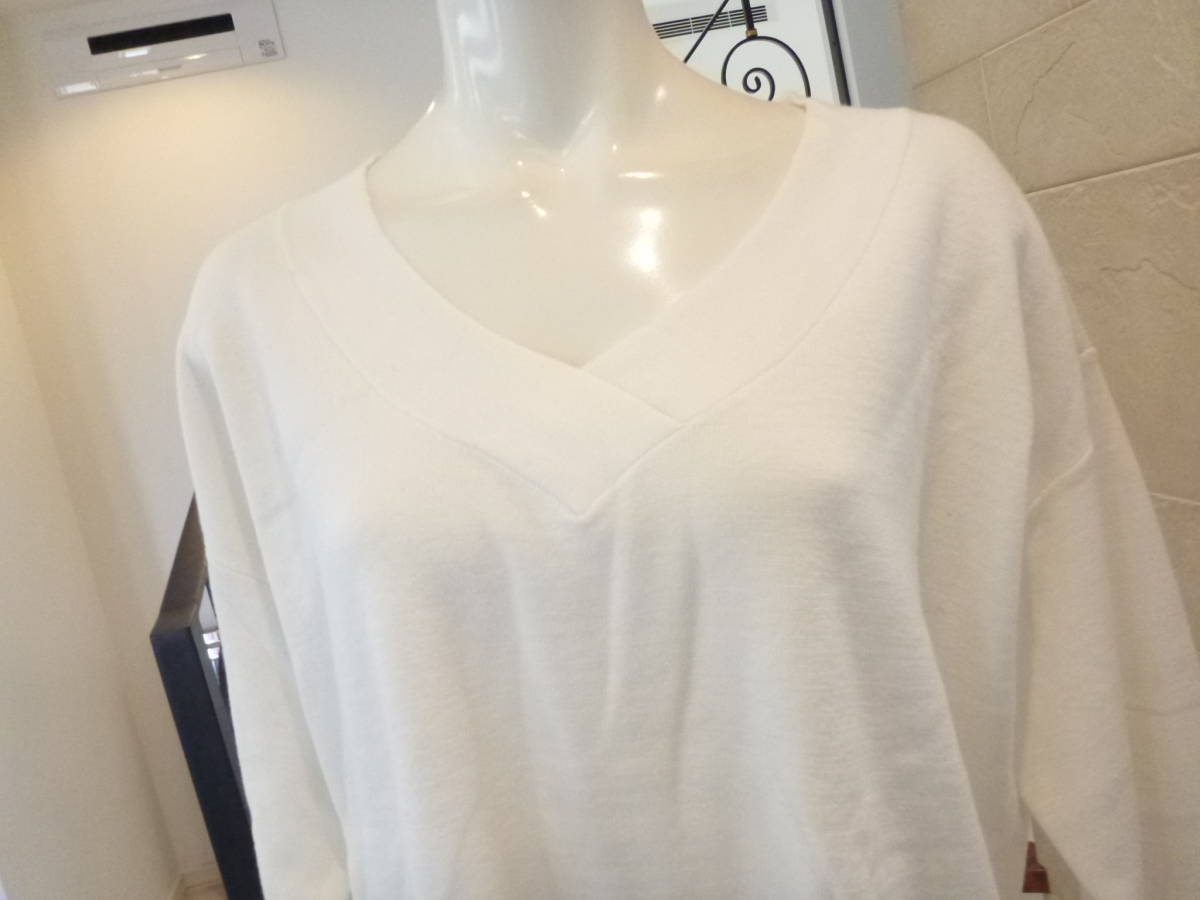 新品 BACK L NUMBER 白ホワイト 長袖セーター 3周年記念イベントが NUMBER 新品 BACK L NUMBER 白ホワイト 長袖セーター 3周年記念イベントが NUMBER