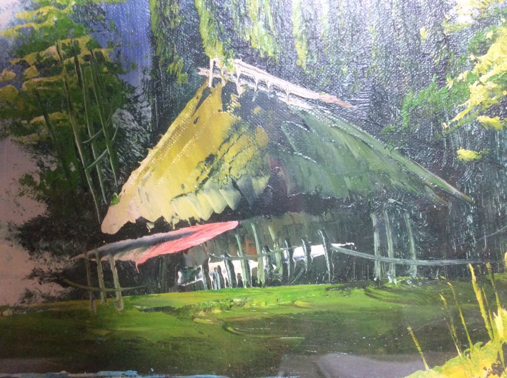 QM2468 絵画 油絵 L.y.pnk 作品 自然風景画 /直筆サインあり の QM2468 絵画 油絵 L.y.pnk 作品 自然風景画 /直筆サインあり の