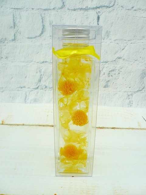 * great special price price cut! last 1 piece! herbarium clear case entering centimeter Nico u3 wheel hand made angle bin 150ml yellow flower gift .*