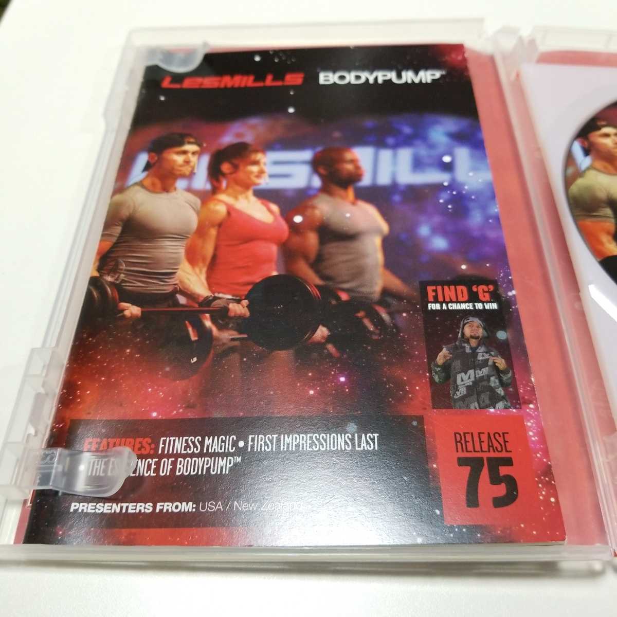 *再生良好！正規品 レスミルズ lesmills ボディパンプ 75 教習 DVD CD ノート リーボック コナミ ダンベル バーベル 筋トレ ゴールドジム_画像2