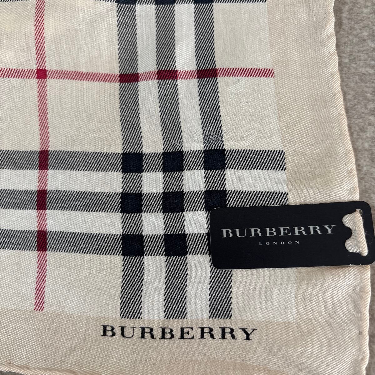 BURBERRY バーバリースカーフ シルク&コットン ノバチェック BURBERRY バーバリースカーフ シルク&コットン ノバチェック