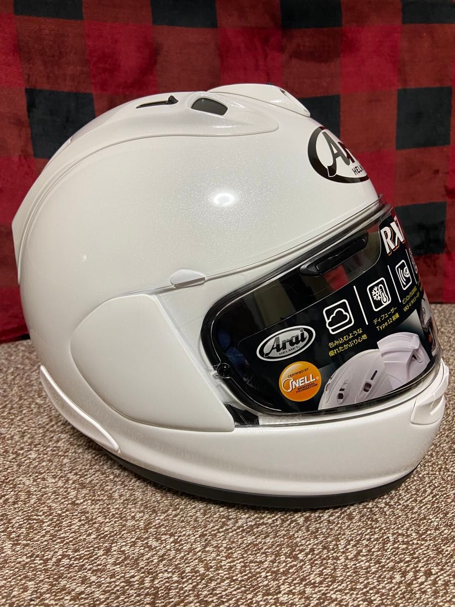 Arai アライ フルフェイスヘルメット RX7X 単色 グラスホワイト Arai アライ フルフェイスヘルメット RX7X 単色 グラスホワイト