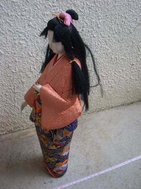 ◆日本人形 京人形 古代風俗人形 置物 オブジェ ケース無し 高さ約42cm インテリア/417_画像2
