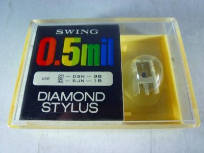 SWING DIAMOND STYLUS C-DSN-38 C-SJN-18 0.5MIL DENON/コロムビア-2Rレコード針_画像1