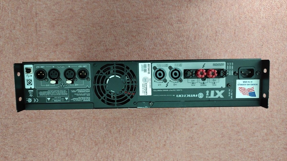 AMCRON アムクロン XTi2000 パワーアンプ ヒビノ正規品 中古品 AMCRON アムクロン XTi2000 パワーアンプ ヒビノ正規品 中古品
