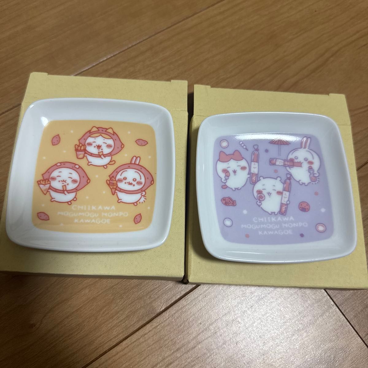 ちいかわ 川越 もぐもぐ本舗 豆皿 セット ハチワレ うさぎ お ちいかわ 川越 もぐもぐ本舗 豆皿 セット ハチワレ うさぎ お