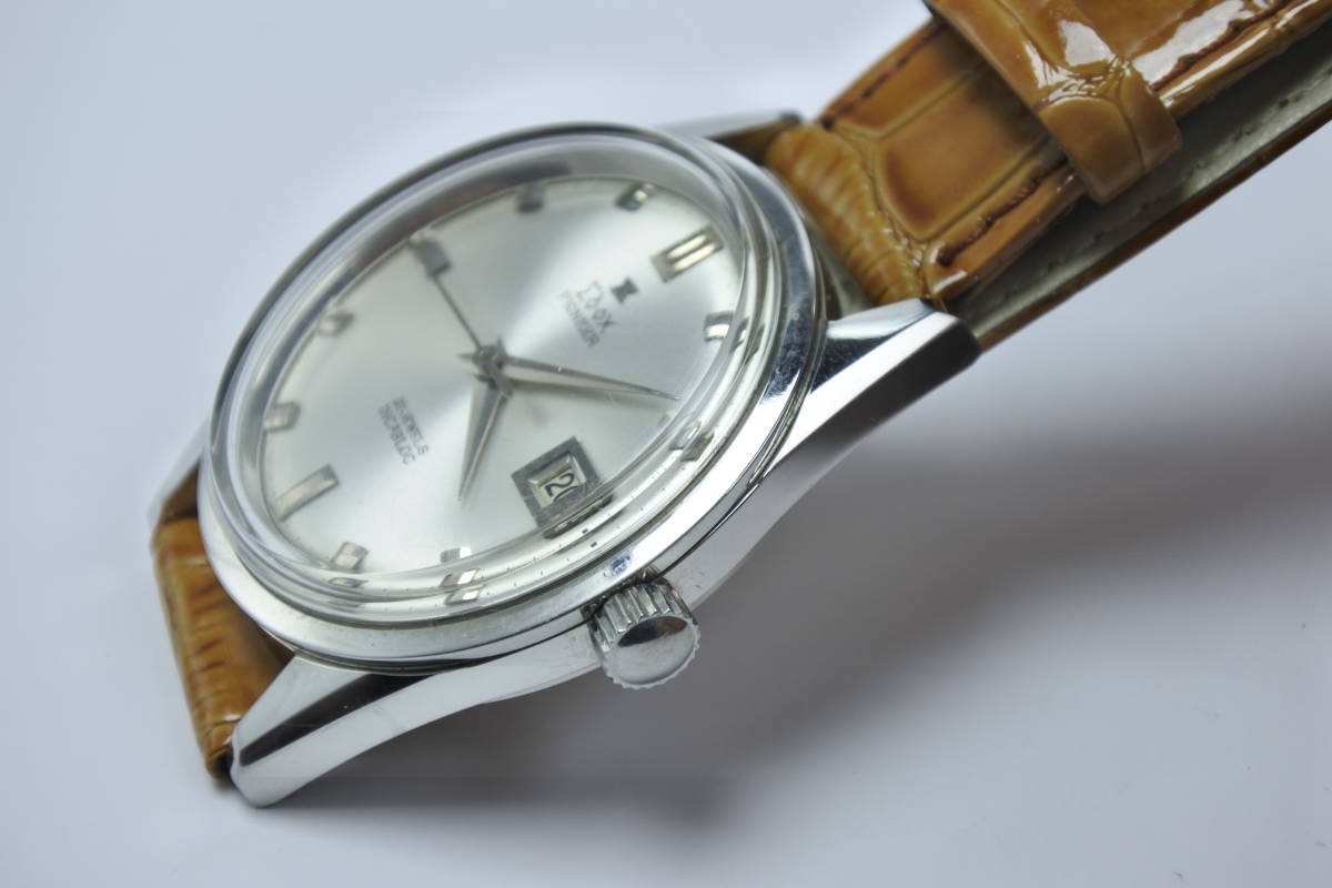 ☆☆☆デッドストック19５0～60年代スイス名機 エドックス パイオニア 21石 高級 手巻紳士腕時計 未使用_画像6