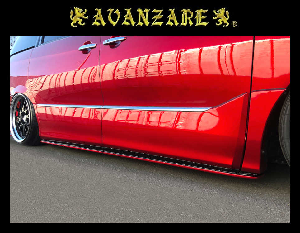 AVANZARE☆50系エスティマ 後期(4型)☆エアロ 4点SET(フロントリップ/サイドスポイラー/リアディフューザー LED付き/リアスポイラー Ver,1)_画像4
