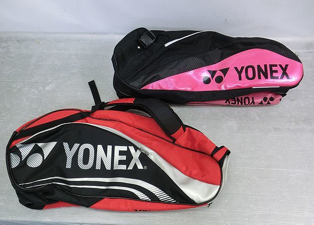 【Nサキ857】YONEX ヨネックス ラケットバッグ6 リュック付 2個セット BAG1432R BAG1612R テニス バドミントン 6本用 の画像1