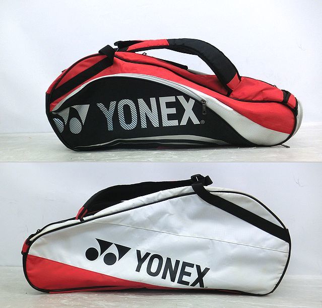 【Nサキ857】YONEX ヨネックス ラケットバッグ6 リュック付 2個セット BAG1432R BAG1612R テニス バドミントン 6本用 の画像3