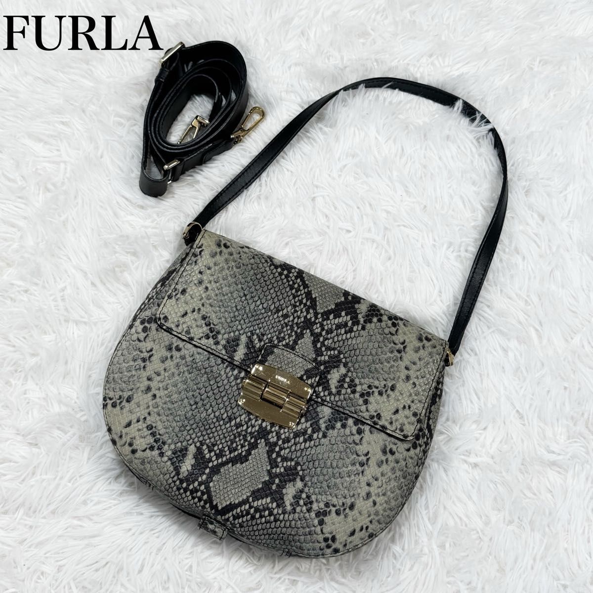 超美品 FURLA フルラ クラブ 2way ショルダーバッグ 超美品 FURLA フルラ クラブ 2way ショルダーバッグ