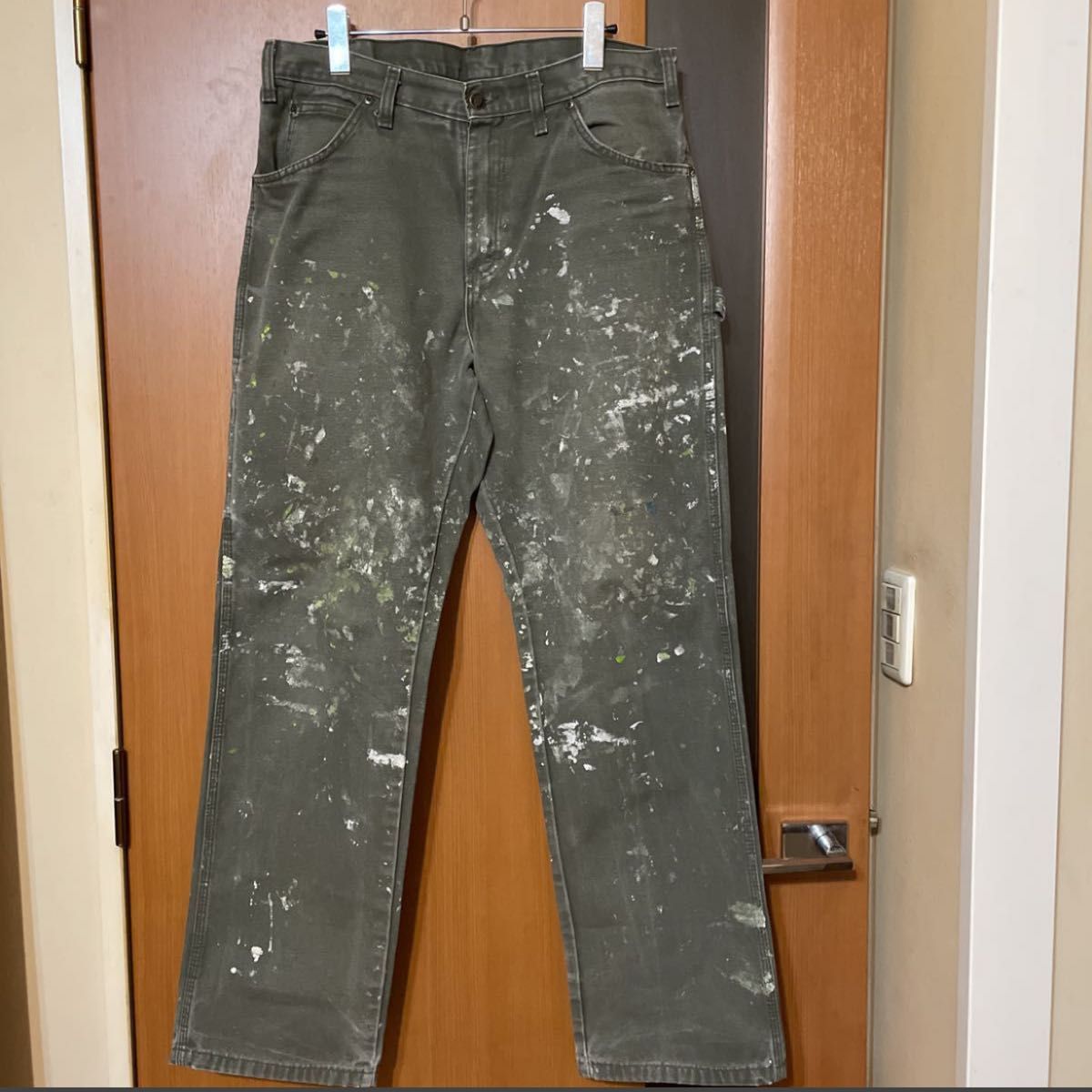 人気『Dickies』00s 赤タグ ダックペインターパンツ ディッキーズ 雰囲気系 ワーク VINTAGE ヴィンテージ 古着