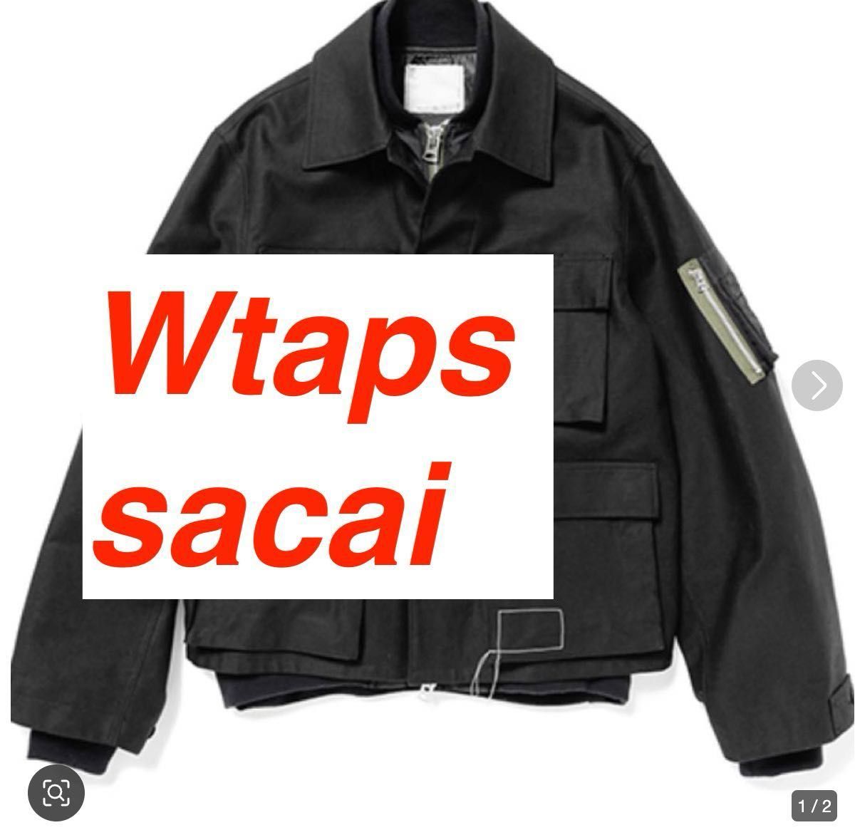 WTAPS x sacai Cotton Back Satin Jacket 1|Yahoo!フリマ(旧 WTAPS x sacai Cotton Back Satin Jacket 1|Yahoo!フリマ(旧