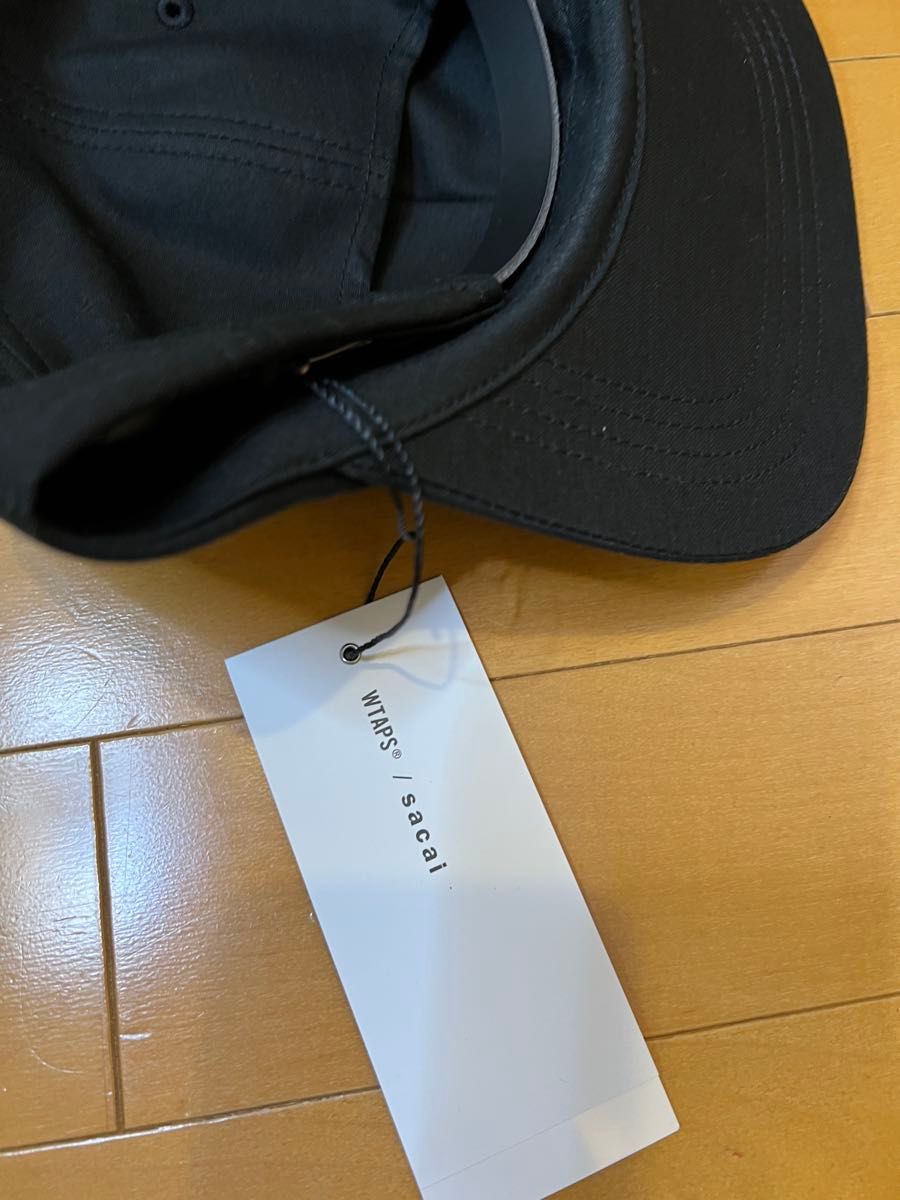 sacai WTAPS Cotton Back Satin Cap black キャップ 帽子 黒 sacai WTAPS Cotton Back Satin Cap black キャップ 帽子 黒