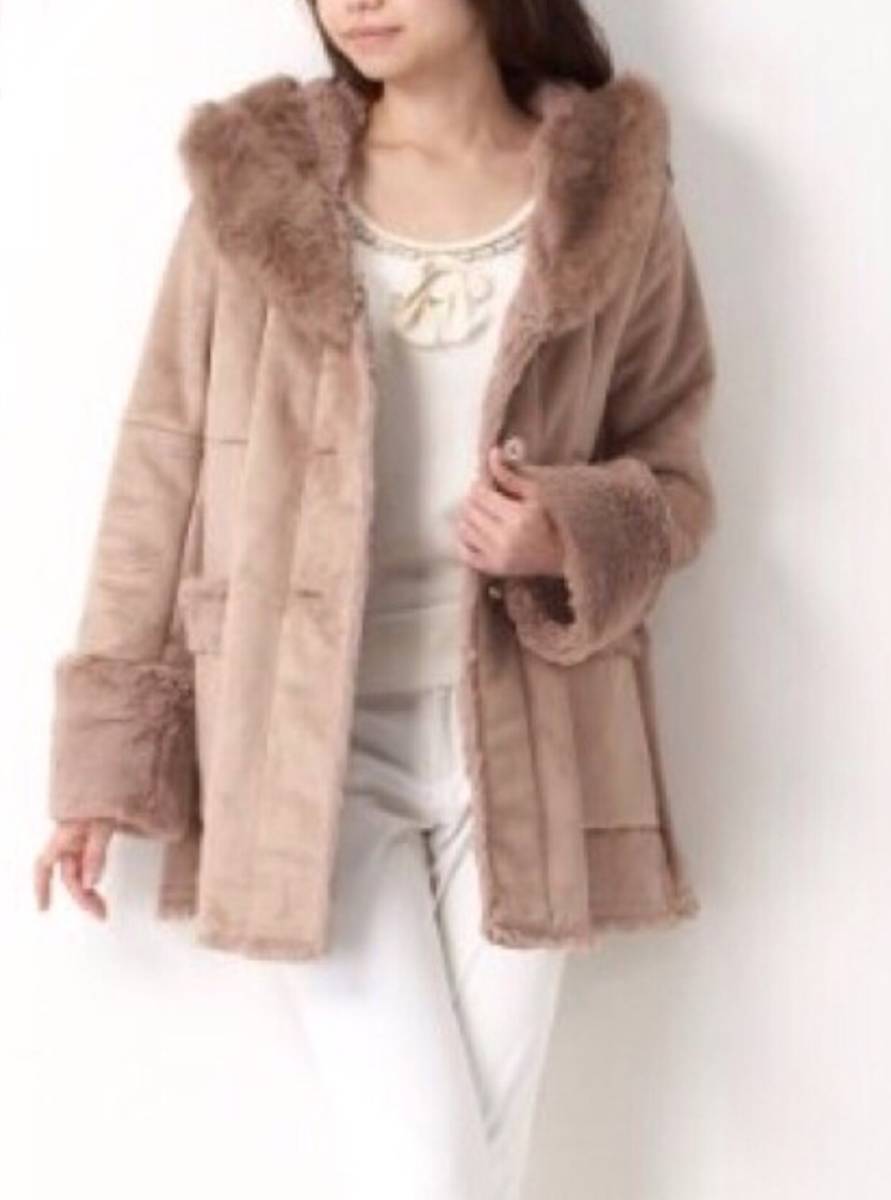 li Land chu-ru мутоновое пальто кролик мех 2 женский внешний верхняя одежда жакет капот Brown чай цвет мех 