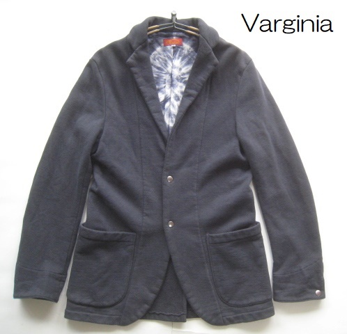 高級日本製!!Verginia ヴァージニア*スナップボタンスウェットジャケット・紺ブレザー S ネイビーの画像1