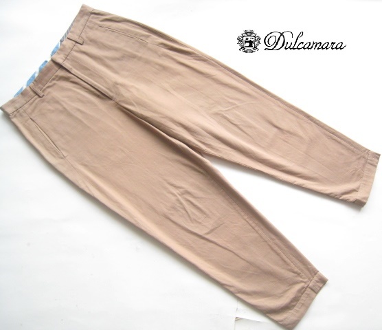消費税無し Dulcamara*ワイドシルエットコットンテーパードパンツ 美品!!ドゥルカマラ 1 よそいき モカ 実寸M Mサイズ 消費税無し Dulcamara*ワイドシルエットコットンテーパードパンツ 美品!!ドゥルカマラ 1 よそいき モカ 実寸M Mサイズ