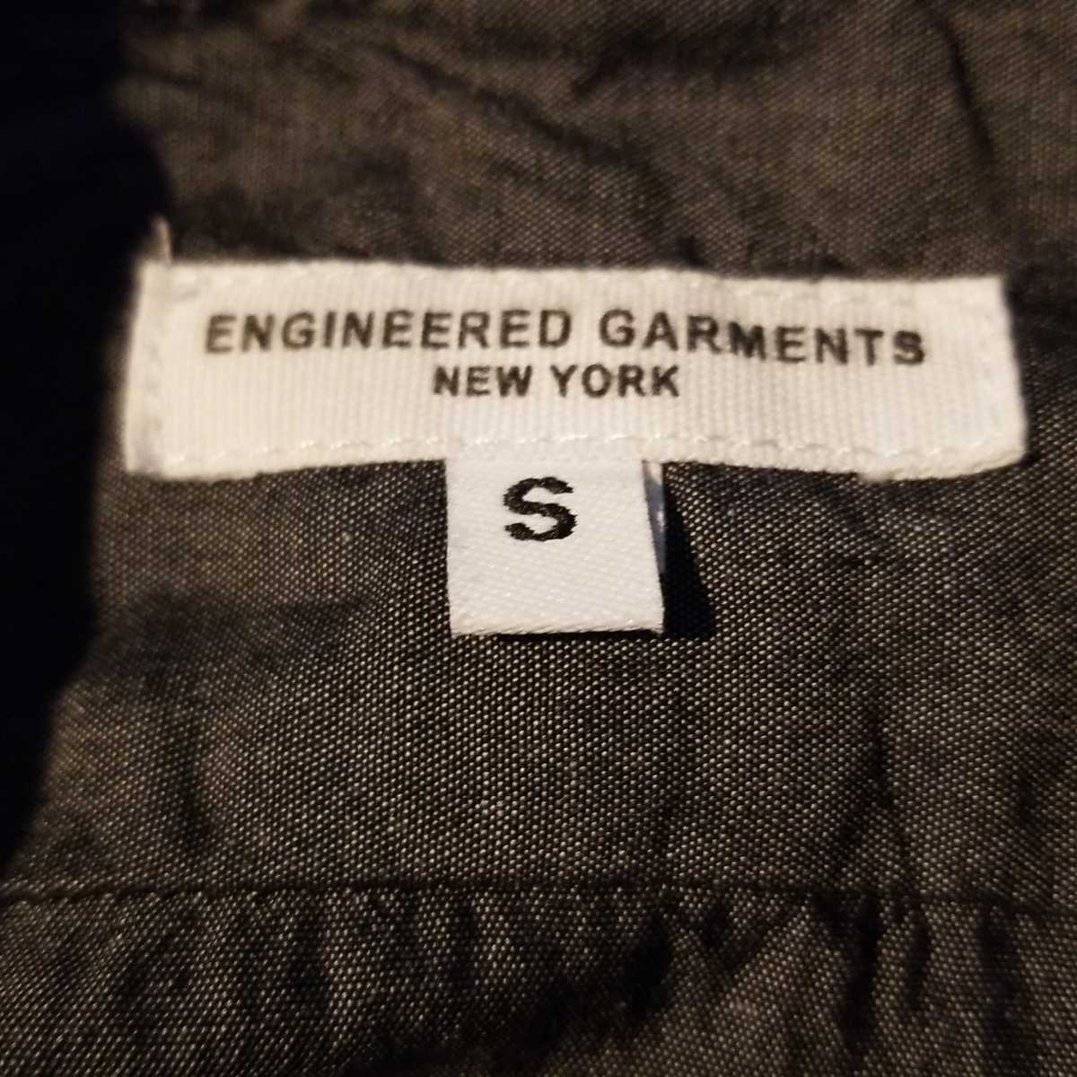 Engineered Garments BANDED COLLAR SHIRT 100*s 2PLY BROADCLOTH S{ одежда, сконструированная и изготовленная на научной основе } частота цвет Broad Cross рубашка 