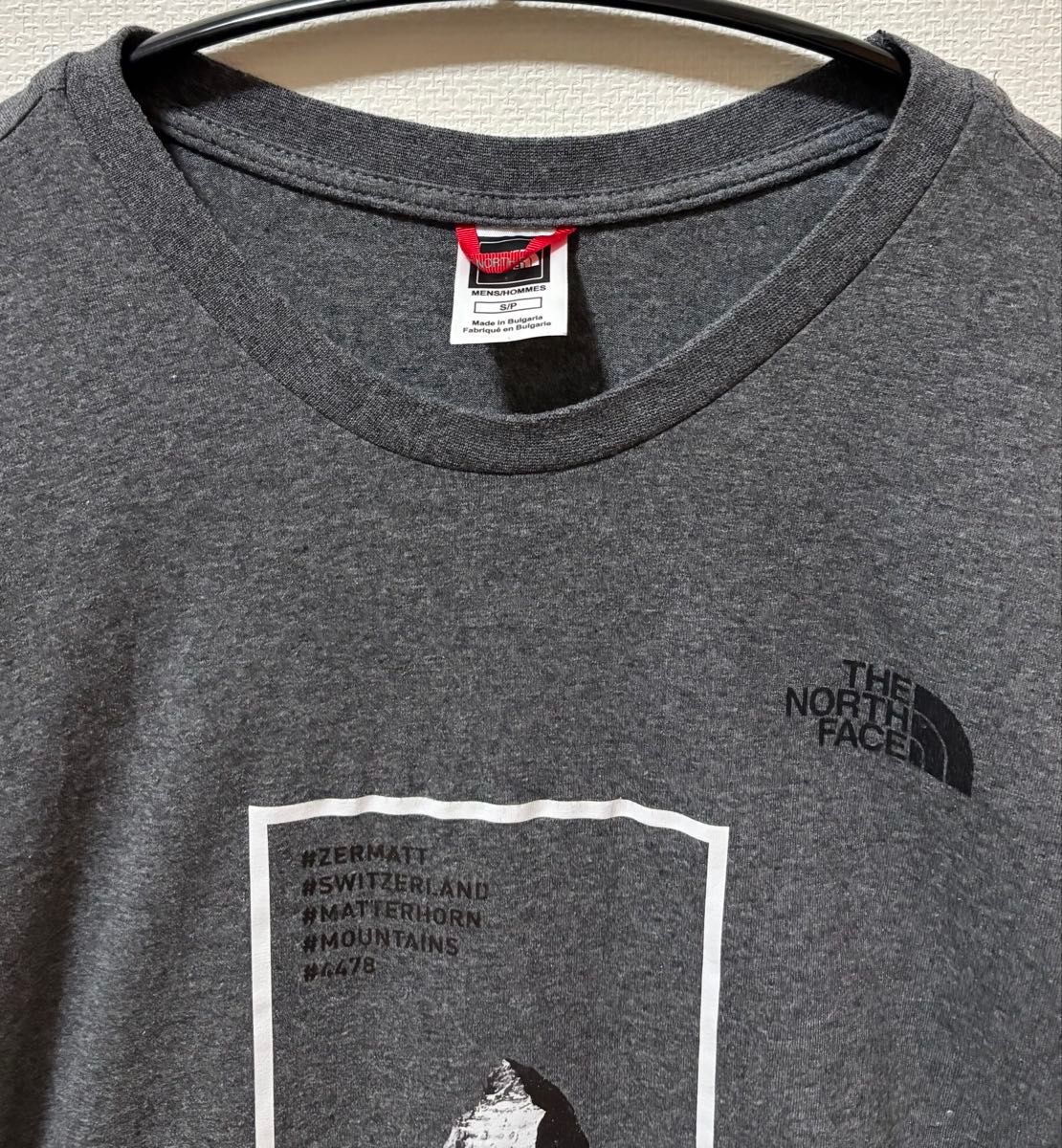 ★海外限定/即発可*The North Face*マッターホルンTシャツ/H★ THE NORTH FACE ノースフェイス ブランドロゴ 半袖Tシャツ