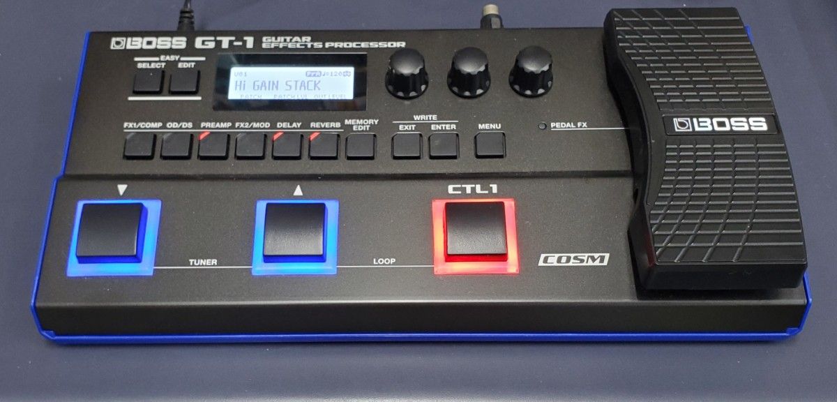 美品!BOSS GT-1 ファームウェア最新 BOSS GT-1 ファームウェア最新Ver 1 09 アダプター 取説付