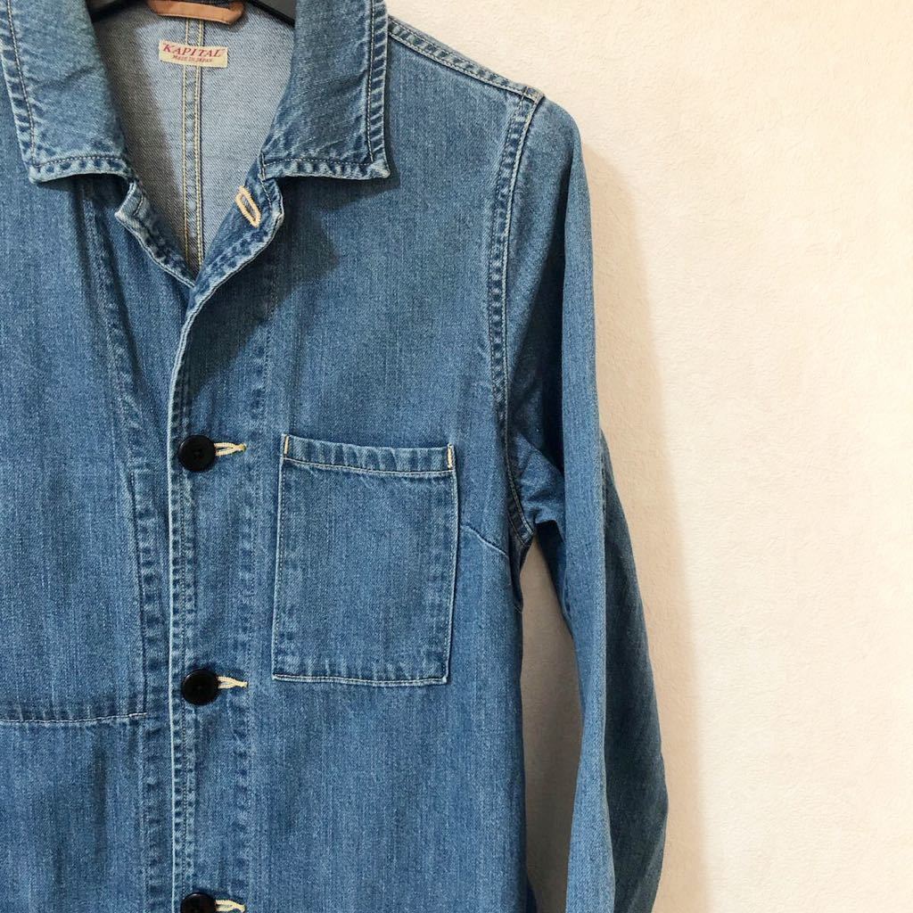 KAPITAL 加工 デニム ショップコート キャピタル コート 1 免税品購入 キャピタル ショップコート イエロー 1 その他