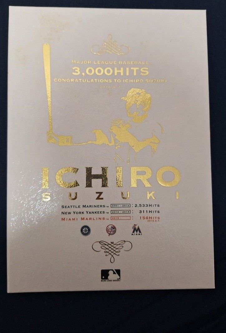 イチロー 3000安打 記念冊子 イチロー メジャーリーグ 通算 3000 イチロー 3000安打 記念冊子 イチロー メジャーリーグ 通算 3000