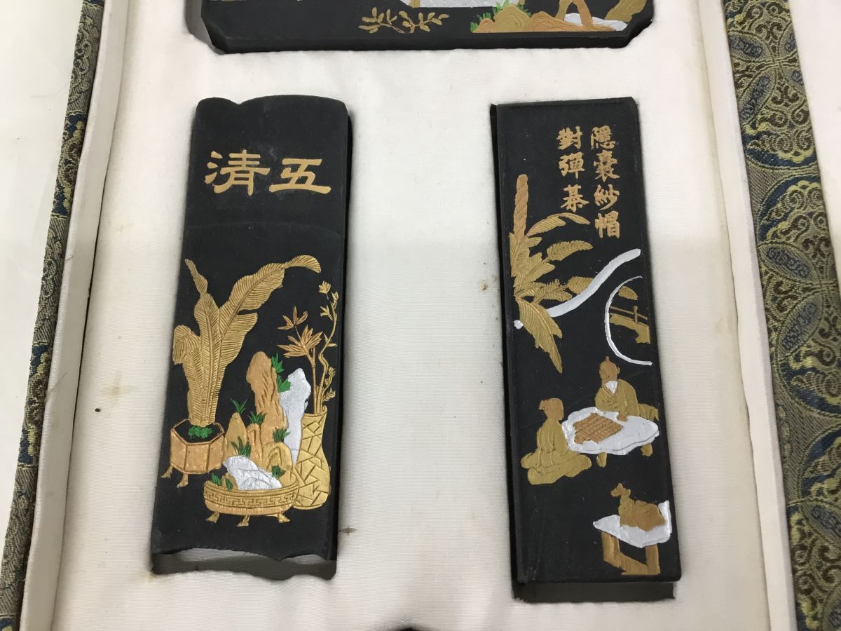 D605-60【保管品】中国墨 四種古墨 胡開文 山郷圃選墨 五清 青琅 D605-60【保管品】中国墨 四種古墨 胡開文 山郷圃選墨 五清 青琅