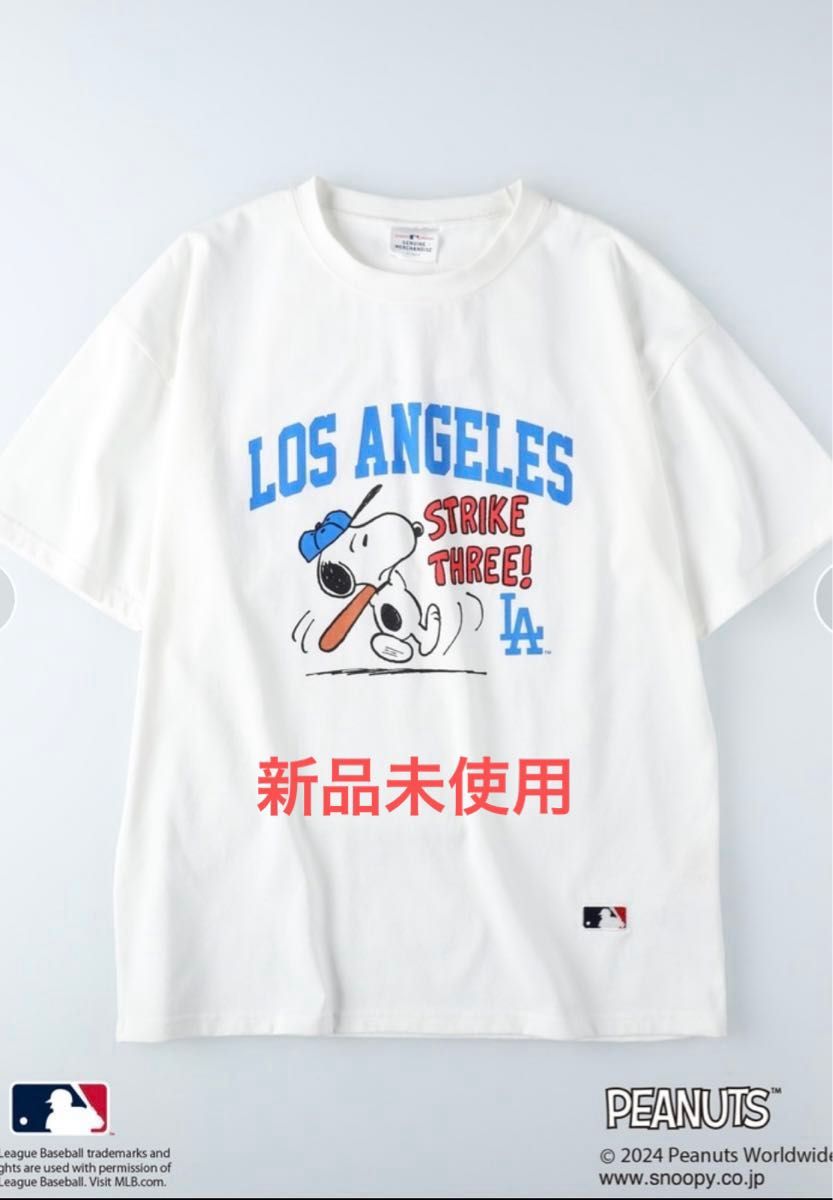 希少 ドジャース スヌーピー コラボ Tシャツ Lサイズ LA 希少 ドジャース スヌーピー コラボ Tシャツ Lサイズ LA
