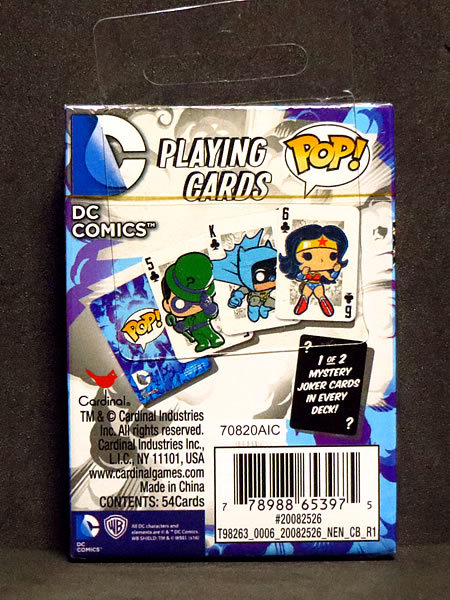 DCコミックス ファンコ POP!デザイン トランプ_実際にお送りする商品です