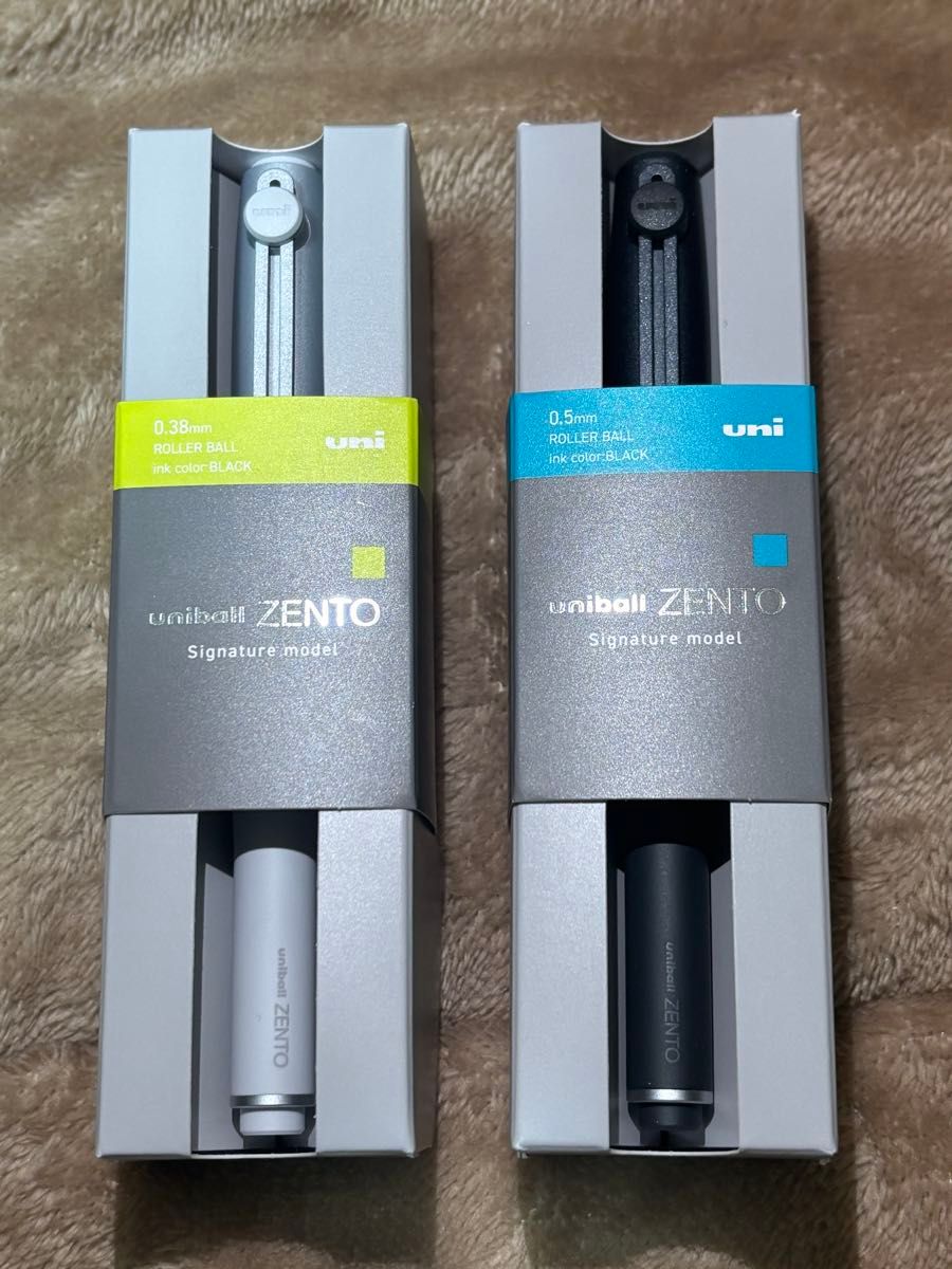 2本セット ZENTO シグニチャー 0 38mm シルバー 0 5mm ブラック 2本セット ZENTO シグニチャー 0 38mm シルバー 0 5mm ブラック