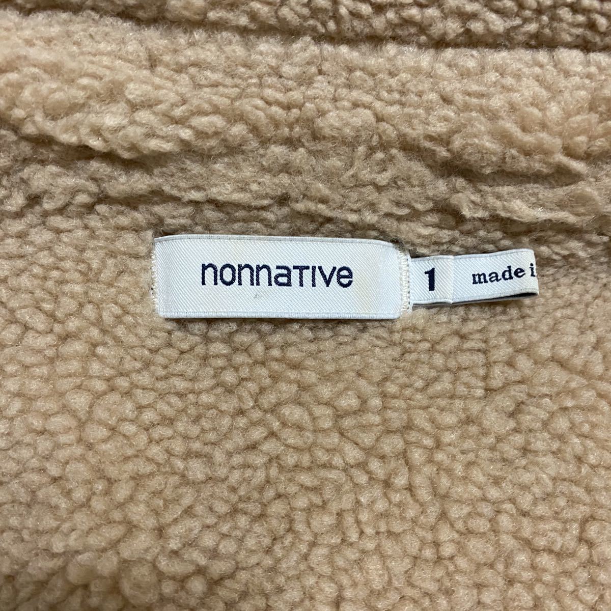 即決★nonnative ノンネイティブ★サイズ【1】チェックブルゾン ジャケット コート ボア コーデュロイ ハンティングデザイン