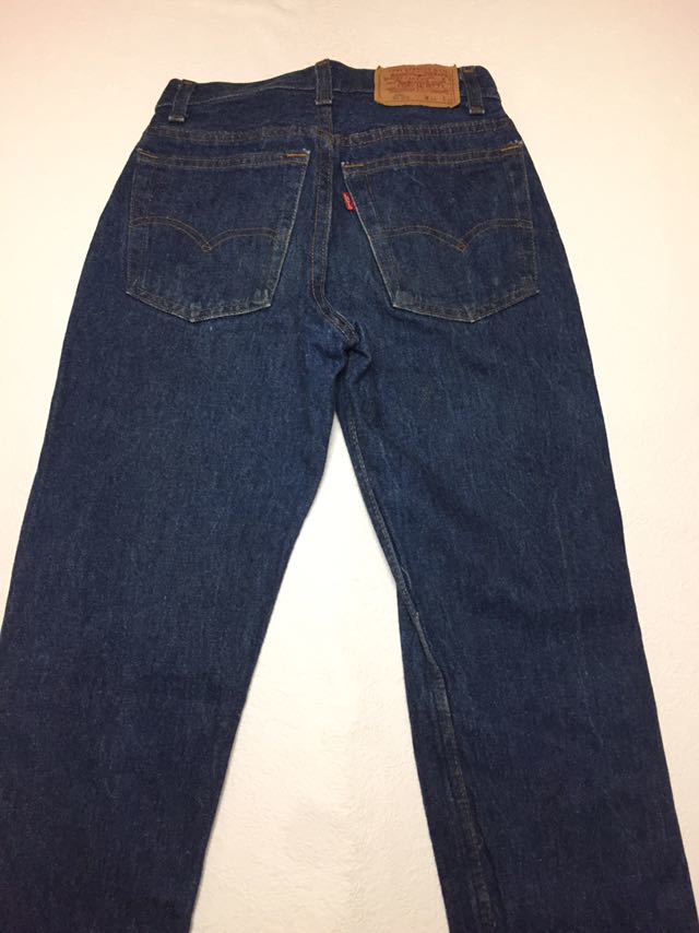 * LEVI*S * Levi's 701-0115 STUDENT 80s 84 year made Vintage original USA made . color excellent button fly reverse side 553 jeans W24 L30