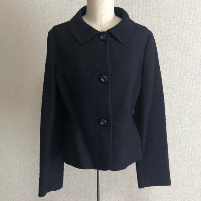  Kiyoshi .* beautiful goods new yo- car long sleeve jacket tweed three button navy 9 number lady's Mrs. formal graduation ceremony go in . type / suit on 