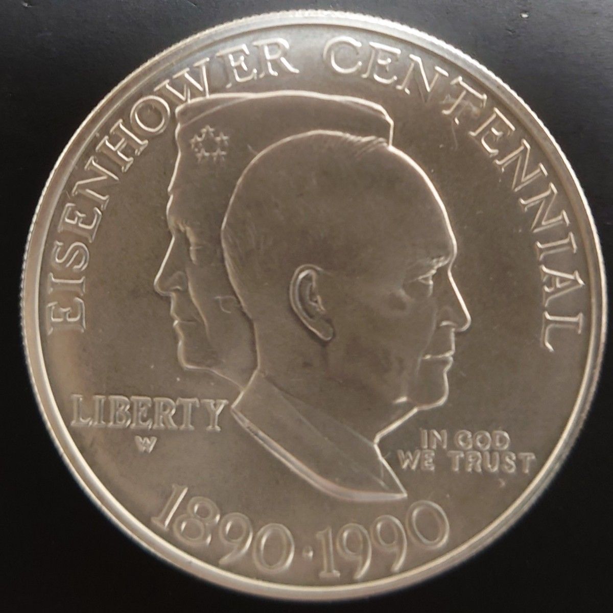 1990年アメリカ アイゼンハワー 記念硬貨 1990年 アメリカ銀貨 1ドル アイゼンハワー100周年記念銀貨