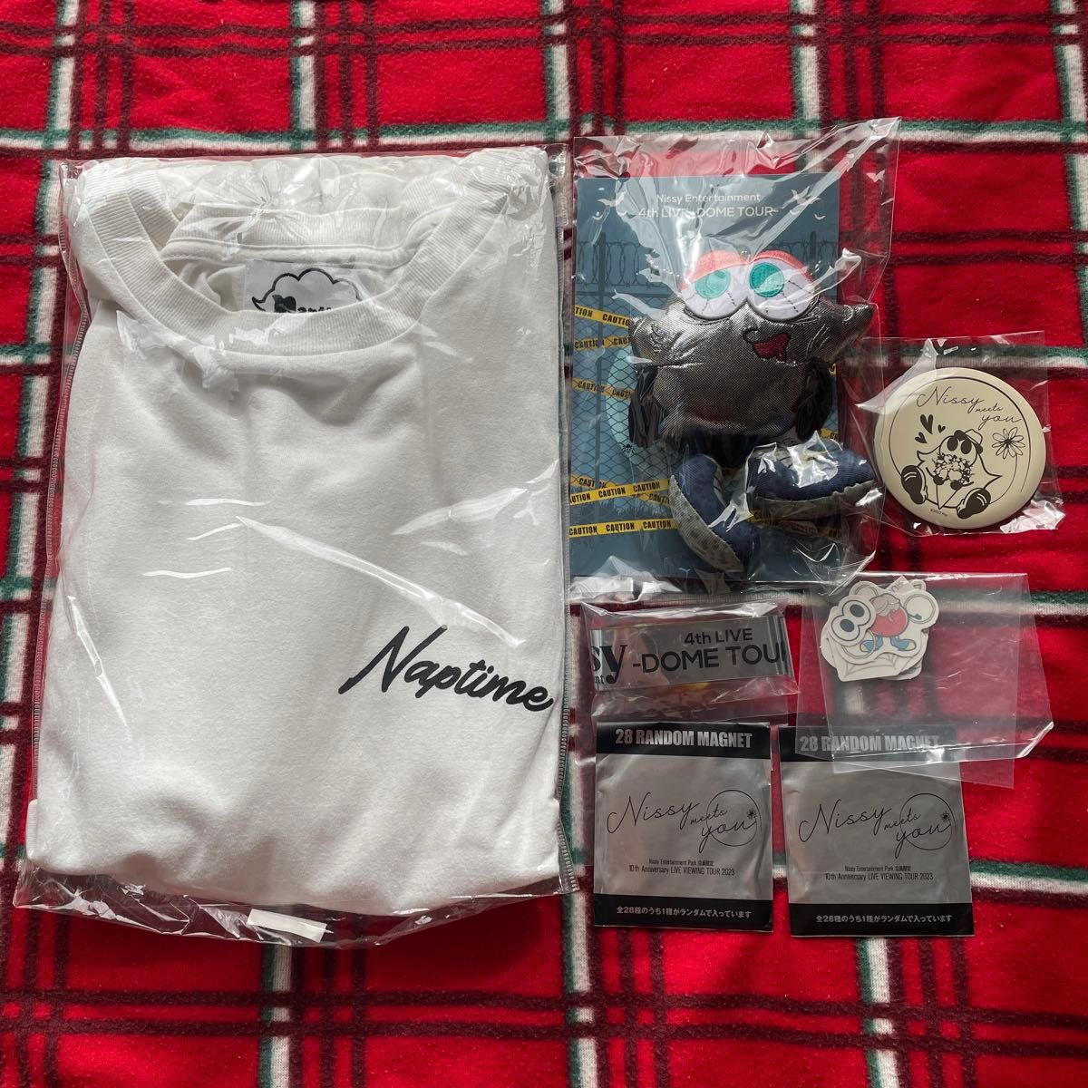 即日匿名発送★Nissy リッピー マグネッピー ミラー 銀テープ シール 西島隆弘 naptime ロンT