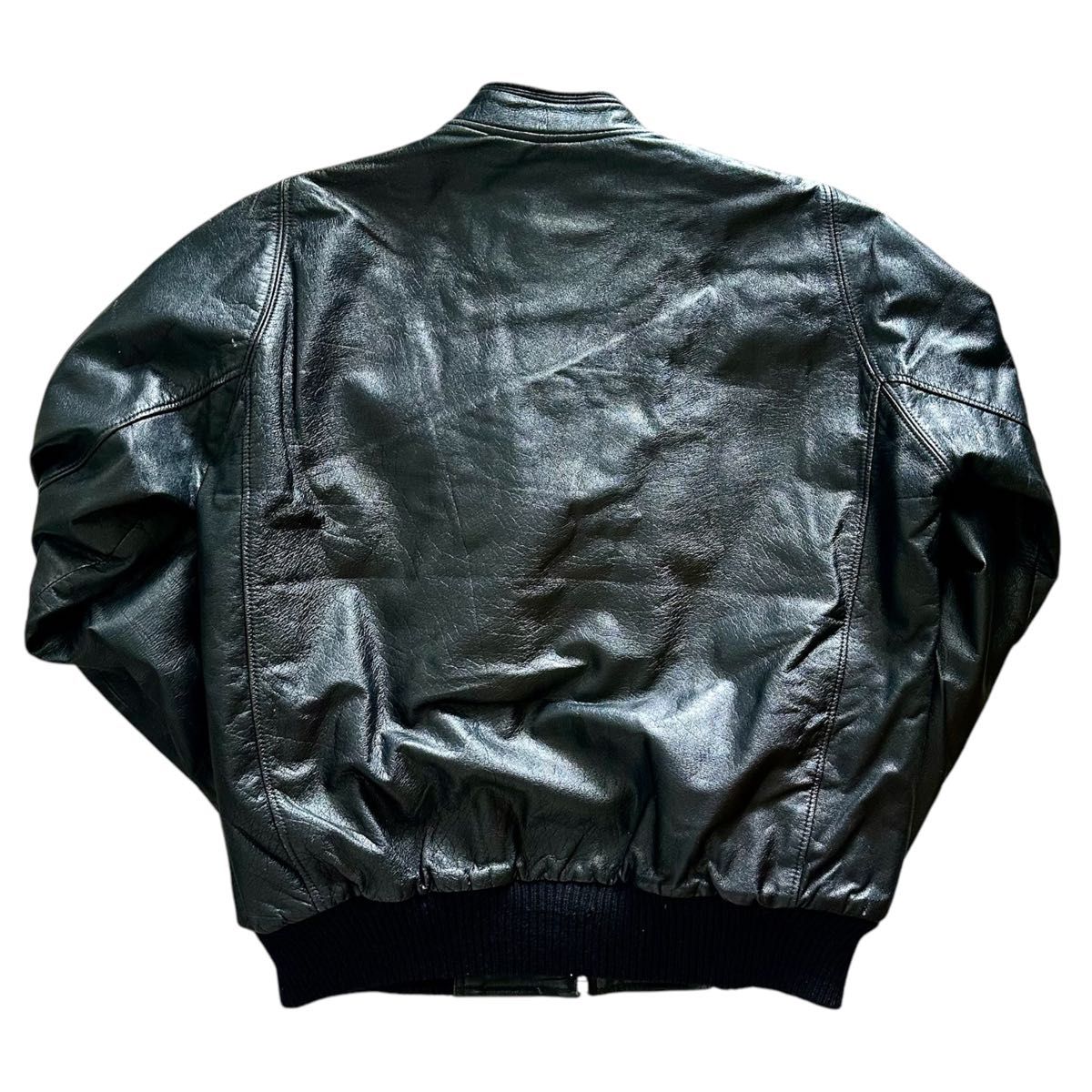 BOMBER レザージャケット 日本製 シングルライダース 本革 BOMBER レザージャケット 日本製 シングルライダース 本革