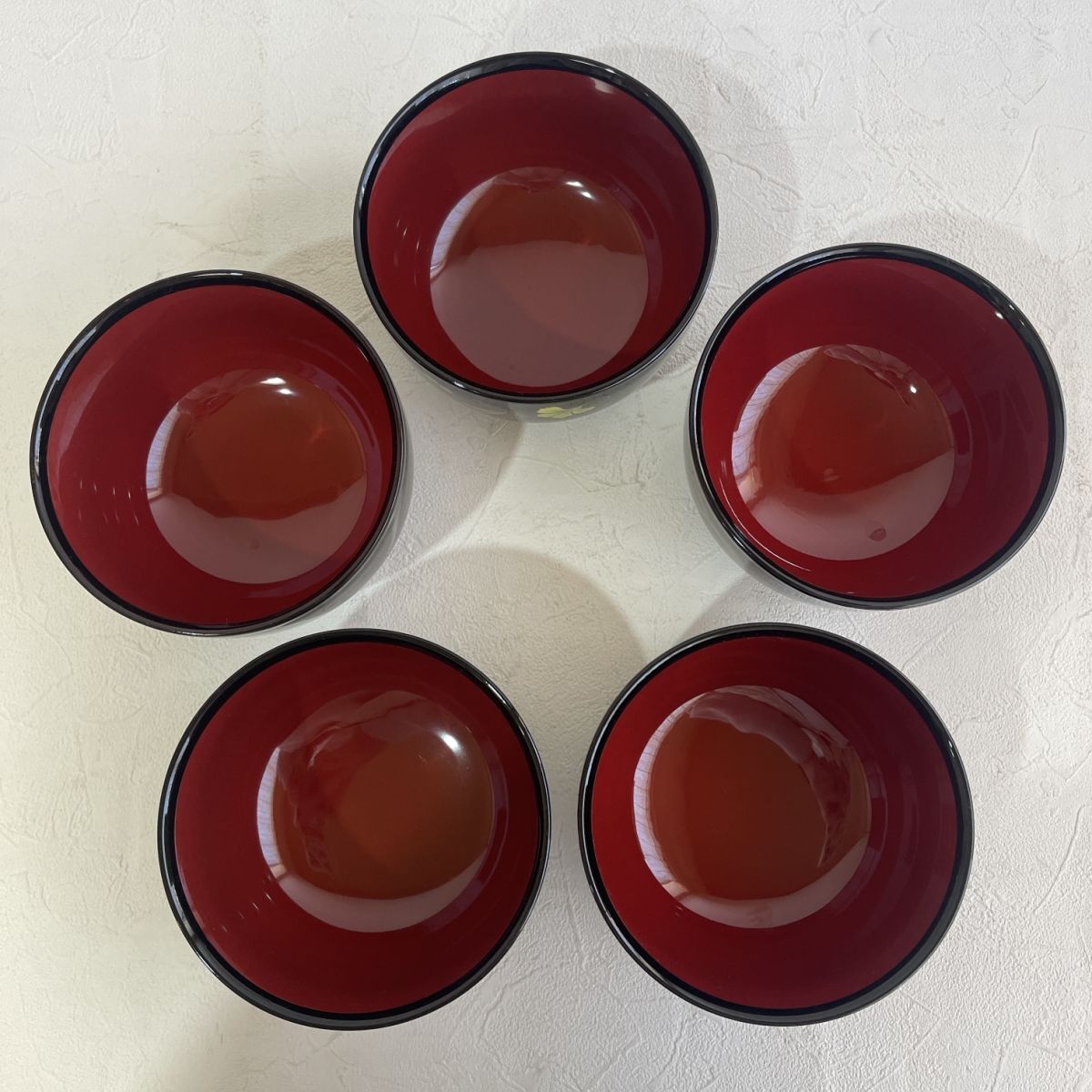 ☆【未使用品】桂由美 どっしり碗 多用盆セット 5客 花柄 柄あり ☆【未使用品】桂由美 どっしり碗 多用盆セット 5客 花柄 柄あり