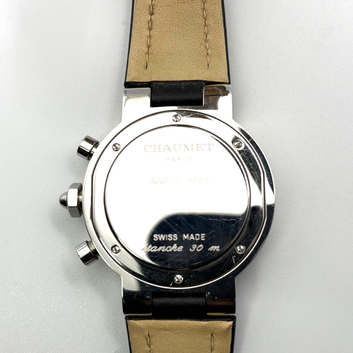 美品・稼働品】ショーメ CHAUMET ダンディ クロノグラフ デイト 美品・稼働品】ショーメ CHAUMET ダンディ クロノグラフ デイト