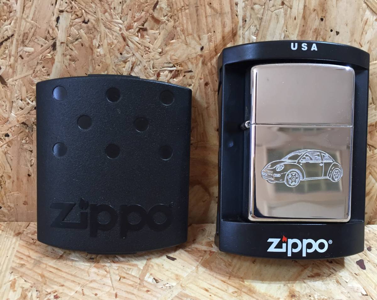 Zippo Volkswagen New BEETLE 自動車 コラボ 別注 限定 ジッポー 企業 ブランド ノベルティ フォルクスワーゲン ビートル