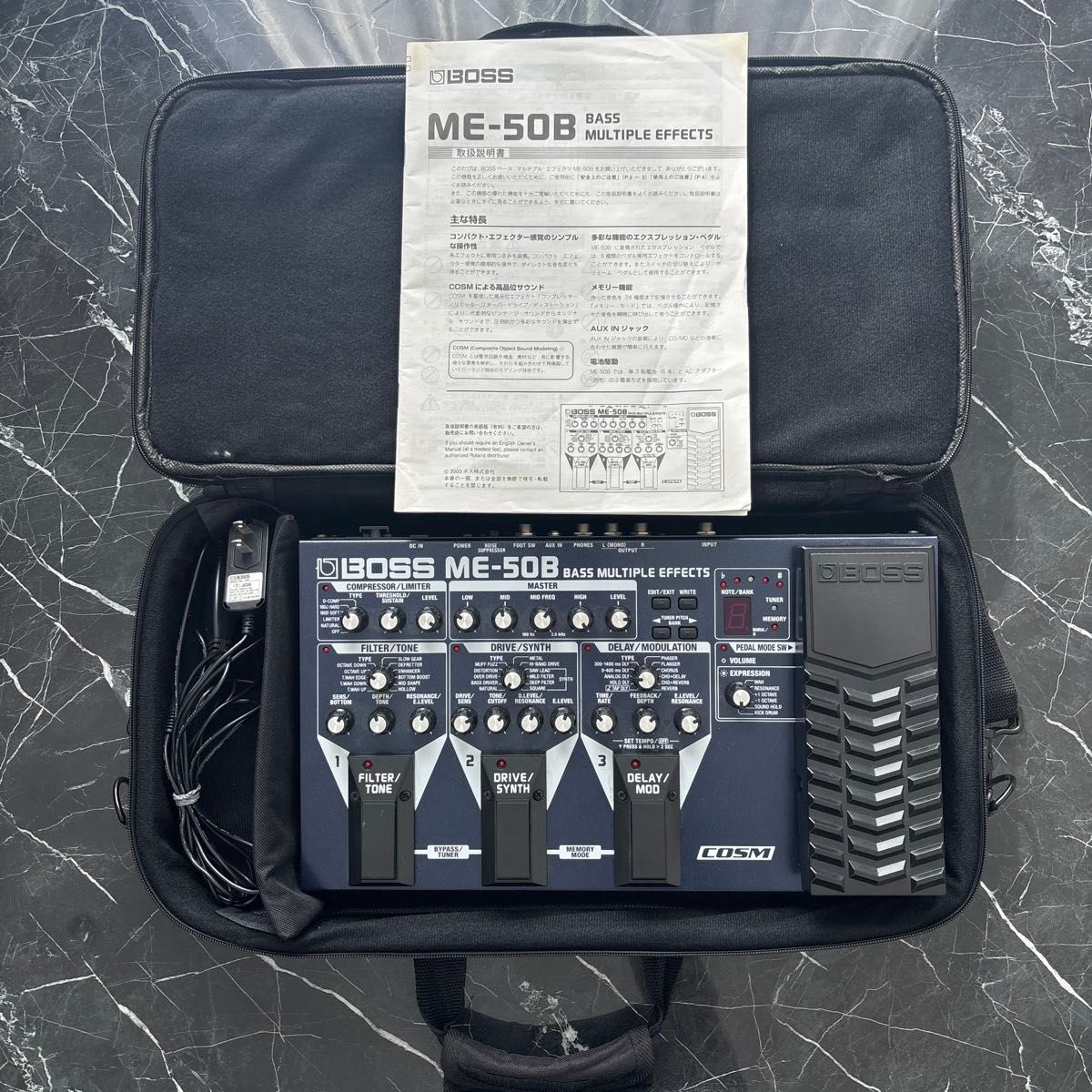 【 BOSS 】ME-50B マルチエフェクター ケース付き