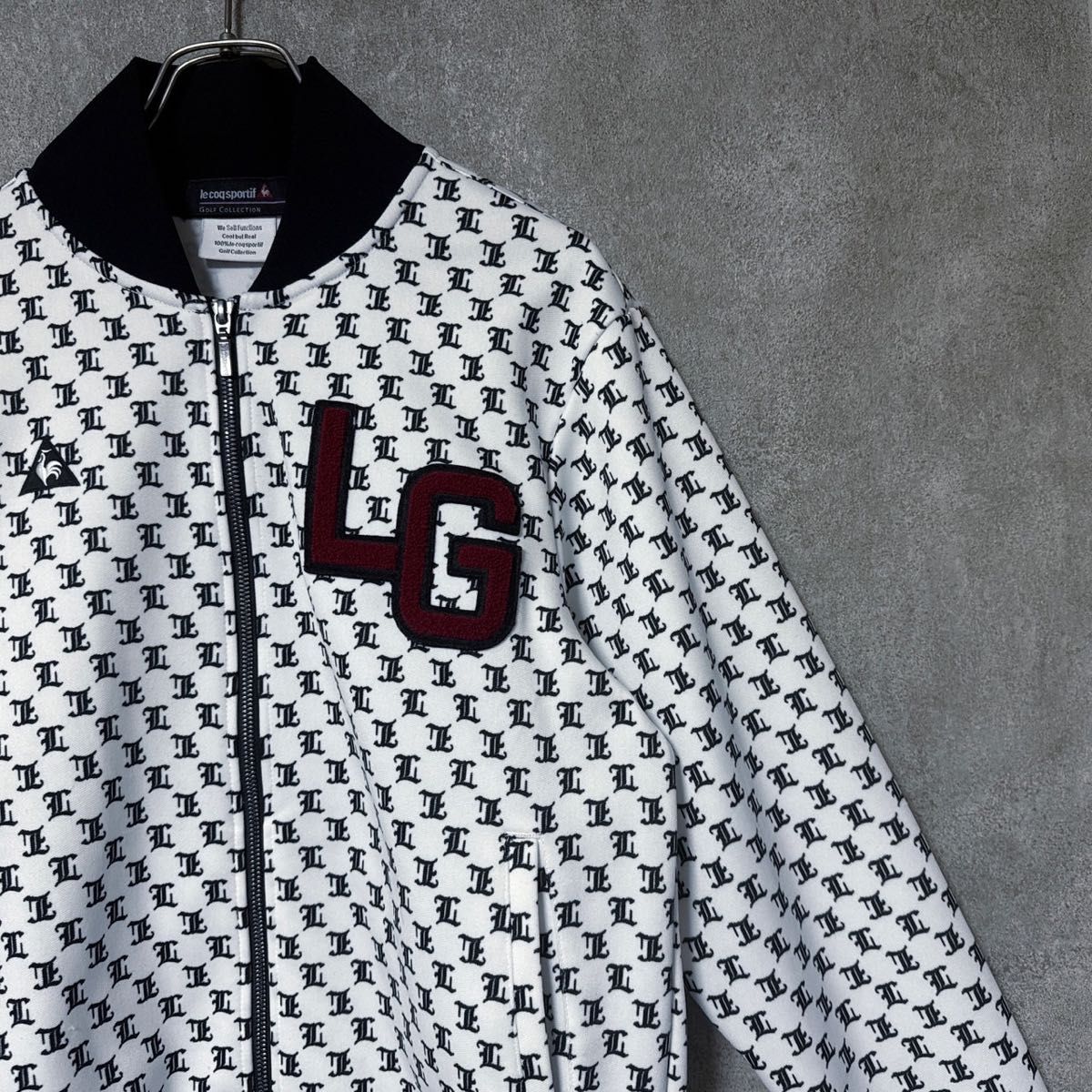 le coq sportif golf ルコック 総柄 ロゴ ジャケット ゴルフ