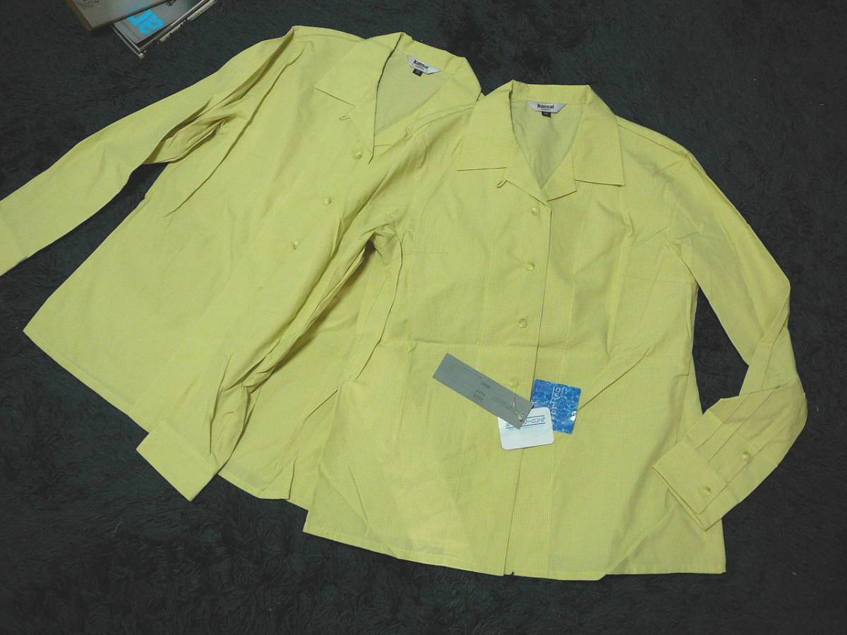 シャツ　ブラウス　11号　2枚セット　OL制服　コスプレ衣装　タグ付き未使用品_2枚セット　クニサダ製品　11号