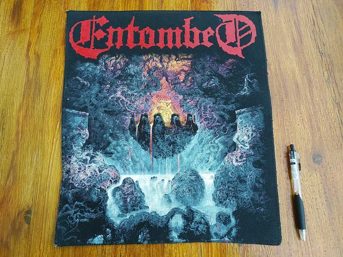 ENTOMBED print back patch badge clandestine / obituary deicide cannibal corpse suffocation morbid angel autopsy exhumed