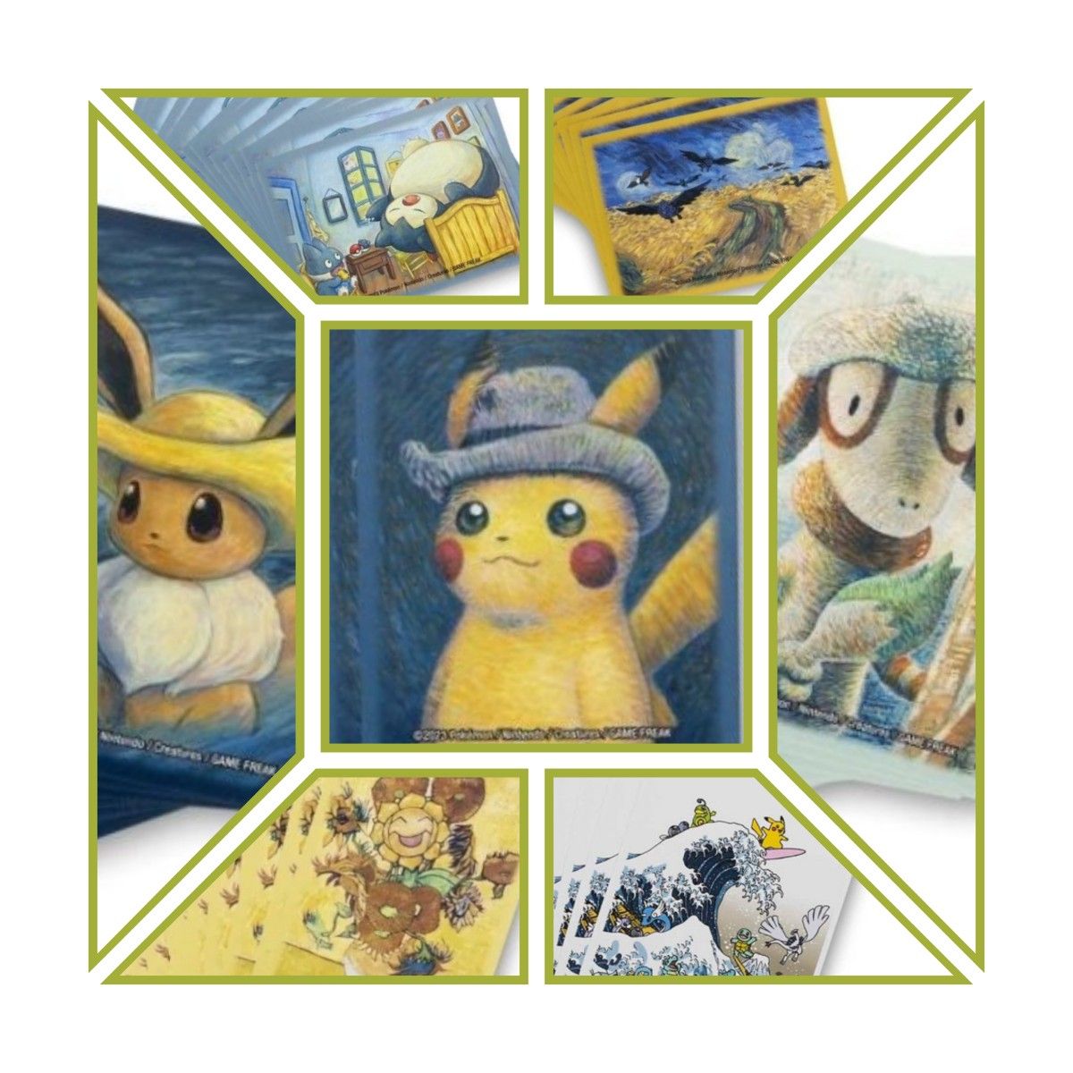 wcs2023 海外デッキシールド 北斎 ピカチュウ デッキシールド/バラ売り/ポケモン/ゴッホ/北斎/海外限定