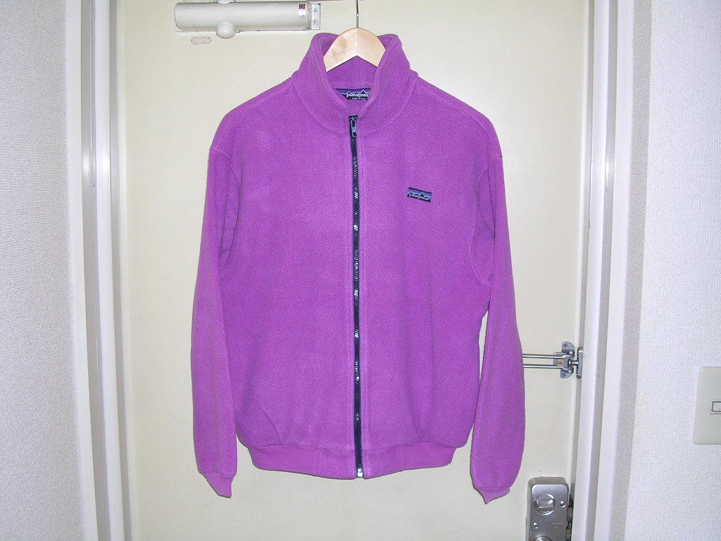 80s USA製 パタゴニア patagonia フリースジャケット 11/12 パープル vintage old シンチラ_画像3